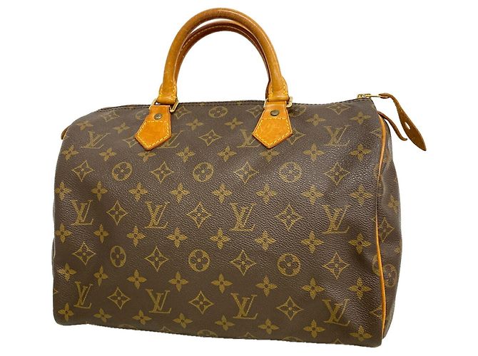 Sac à main Louis Vuitton Monogram Speedy 30 Marron
