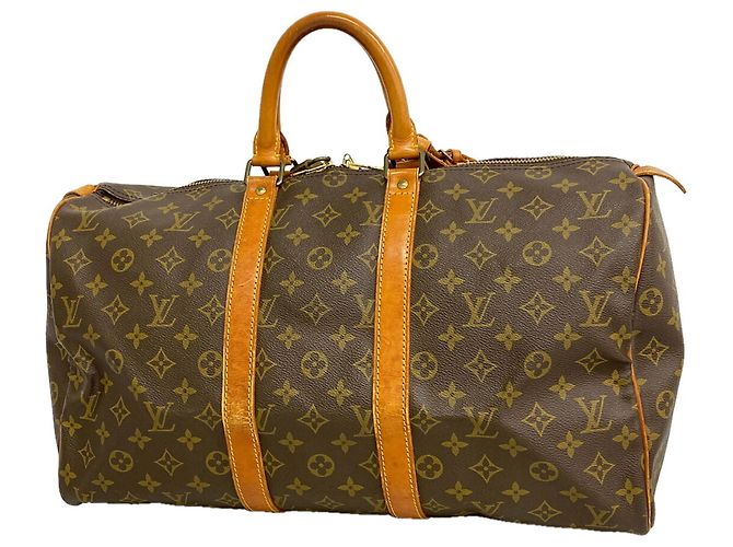 Keepall Borsa Boston Louis Vuitton Marrone