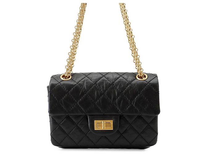 Borsa a mano Chanel Matelassé 2.55 Mini Nero