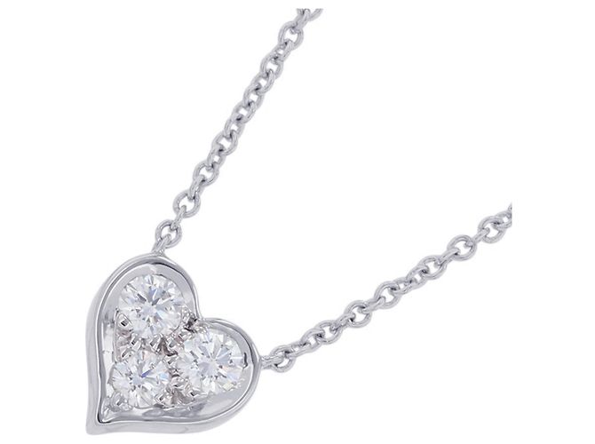 Autre Marque Tiffany & Co. Sentimental Heart Pendant Mini Diamond Halskette