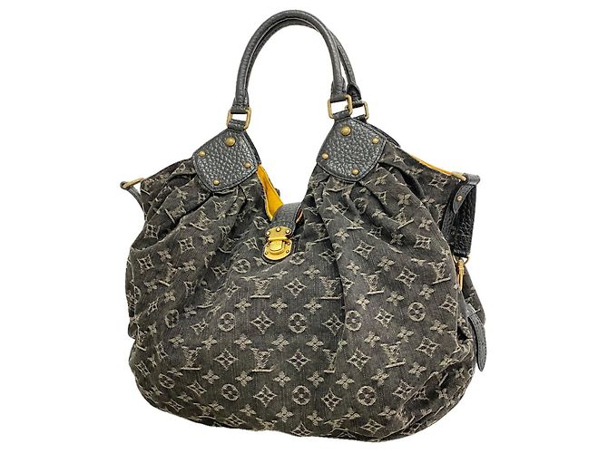 Saco Tote Louis Vuitton Monogram Denim XL Preto