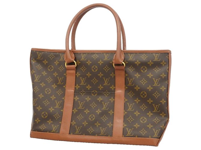 Saco Tote Louis Vuitton Monogram Weekend PM Marrom