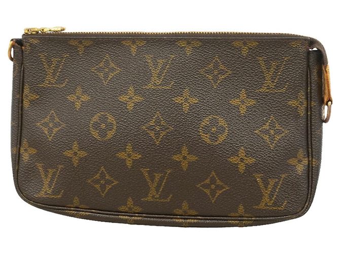 Louis Vuitton Monogram Pochette Accessoires M51980 Marrone