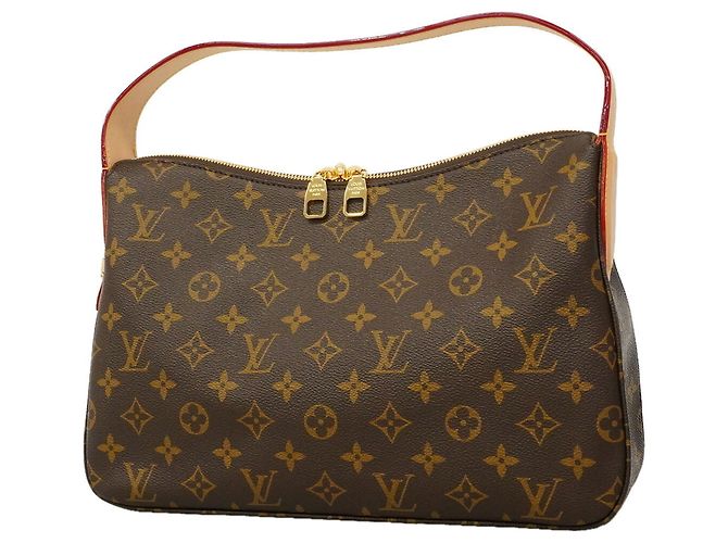 Borsa a tracolla Louis Vuitton Monogram Slouchy PM Marrone
