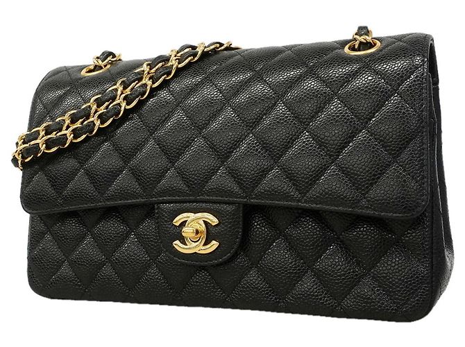 Borsa a tracolla Chanel Matelassé Nera Nero