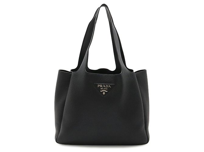 Tote Sac cabas Prada en cuir Noir