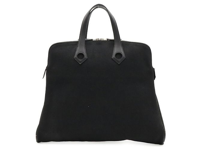 Hermès Tote Bag Schwarz Stoff