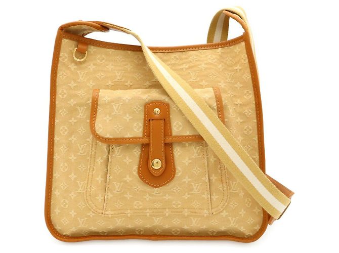 Borsa a tracolla Mini Monogram Louis Vuitton Marrone Beige