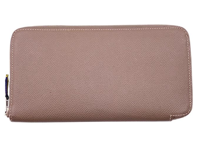 Hermès Hermes Ledergeldbörse Azap Grau