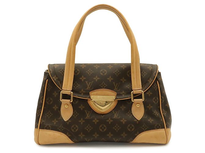 Borsa a tracolla Louis Vuitton Monogram Beverly GM Marrone