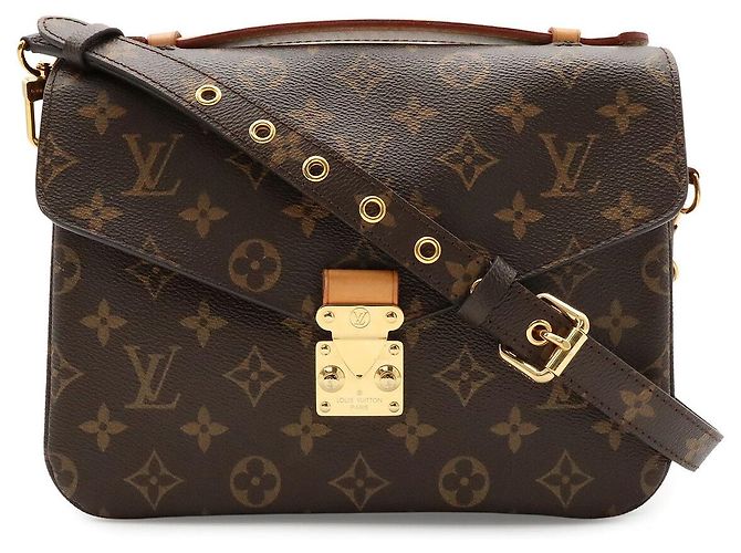 Borsa Louis Vuitton Pochette Metis MM Marrone