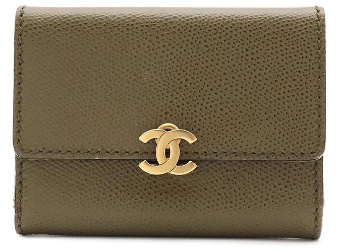 Chanel Coco Mark Kartenetui Grün