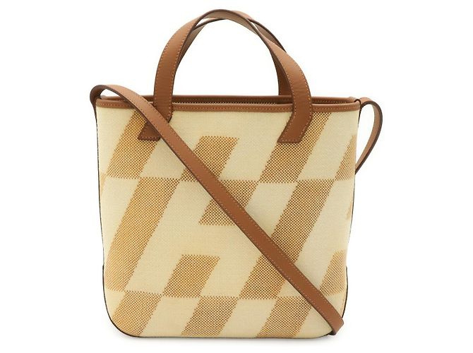 Hermès Borsa Tote Hermes H Ambie Marrone Beige