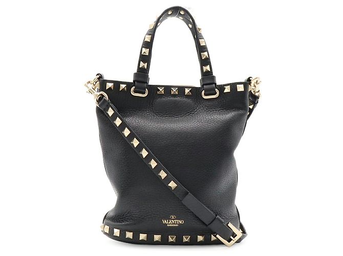 Valentino Garavani Borsa a tracolla 2WAY Valentino Rockstud Nero