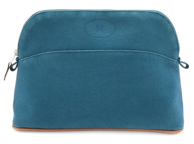 Bolsa Hermès Bolide Azul de Tecido