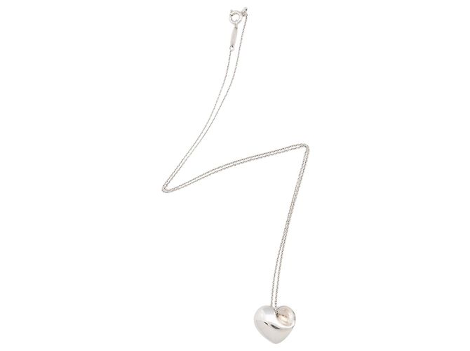 Collar Corazón Plegado Elsa Peretti en Plata Esterlina Tiffany & Co. Metálico
