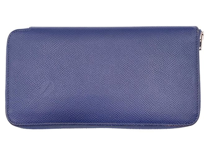 Hermès Cartera de cuero Hermes Azap Azul