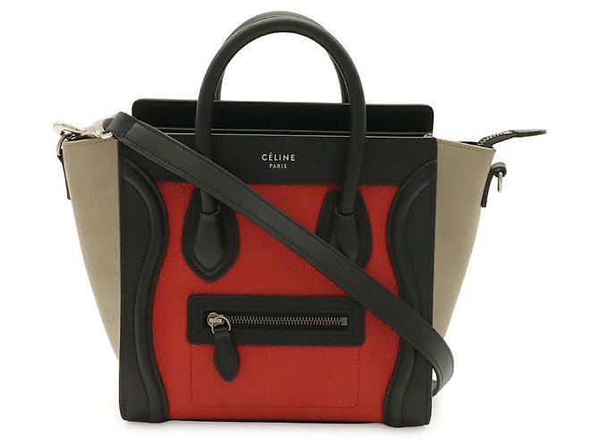 Céline Borsa a tracolla Celine Luggage Nano Shopper Nero