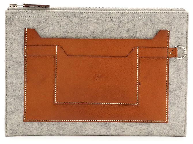 Pochette Hermès Toudou en cuir Multicolore