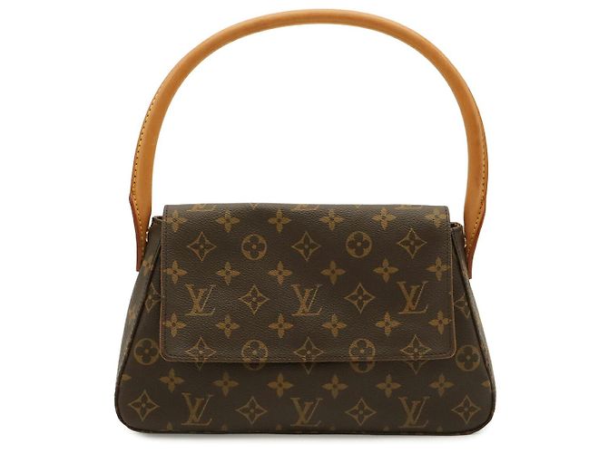 Borsa a tracolla Louis Vuitton Mini Looping Marrone