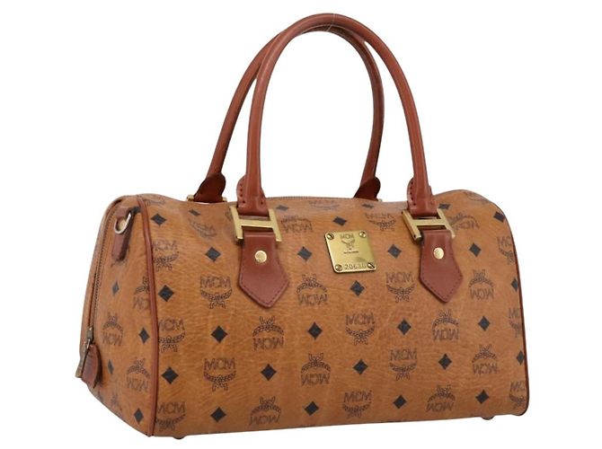 MCM Vicetos Porte-documents en cuir marron