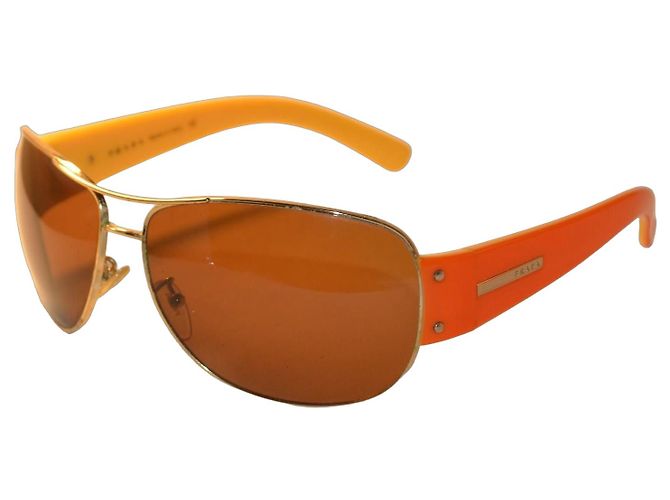 Gafas de sol Prada SPR52G - Marrón/Naranja Castaño Amarillo