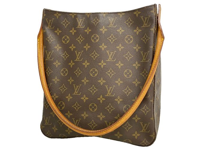 Borsa a tracolla Louis Vuitton Monogram Looping GM Marrone