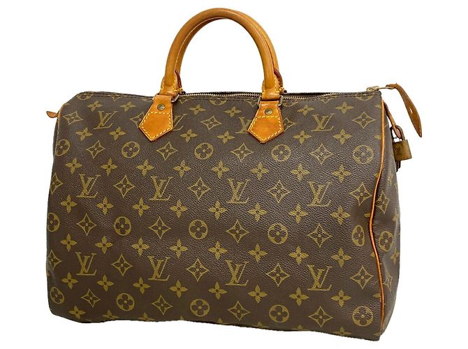 Borsa Louis Vuitton Monogram Speedy 35 Marrone