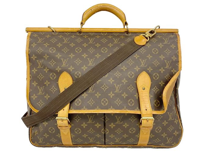 Sac à main Louis Vuitton Monogram Sac Chasse Marron