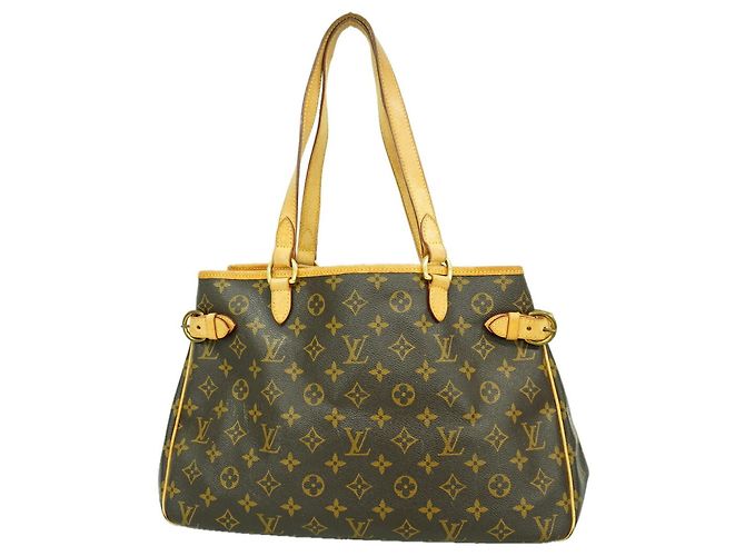 Saco Tote Horizontal Louis Vuitton Monogram Batignolles Marrom