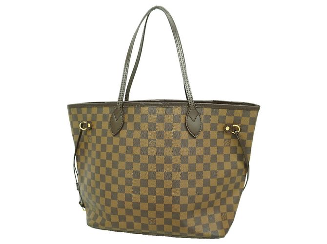 Louis Vuitton Damier Neverfull MM Tote Bag Damier ebene