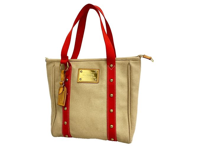 Sac Cabas Louis Vuitton Antigua MM Beige