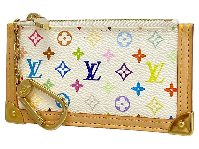 Louis Vuitton Monogram Multicolor Pochette Clé M92655 White
