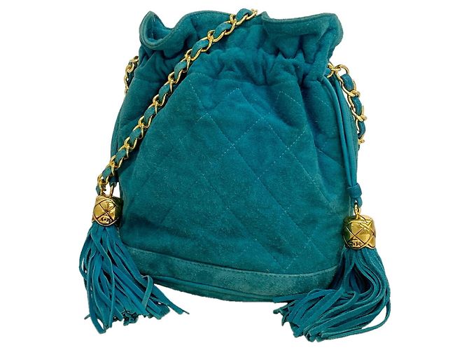 Borsa a spalla Chanel Matelassé Blu