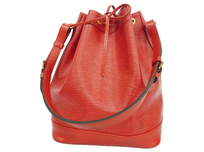 Borsa a tracolla Louis Vuitton Epi Noe Rosso