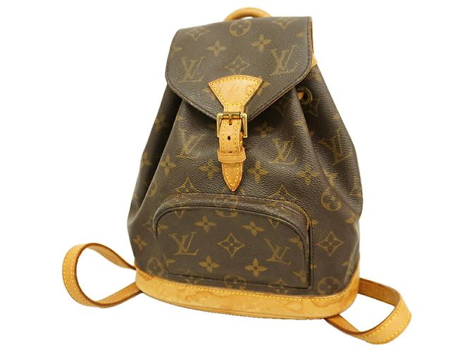Mochila Louis Vuitton Monogram Mini Montsouris Marrom