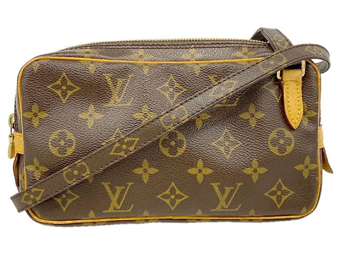 Borsa a tracolla Louis Vuitton Monogram Pochette Marly Bandoulière Marrone