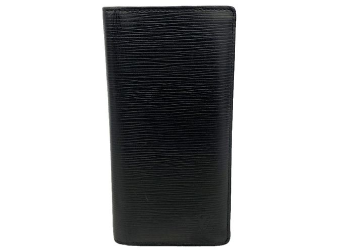 Louis Vuitton Epi Leather Long Wallet Black