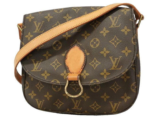 Louis Vuitton Monogram Saint Cloud GM Schultertasche Braun