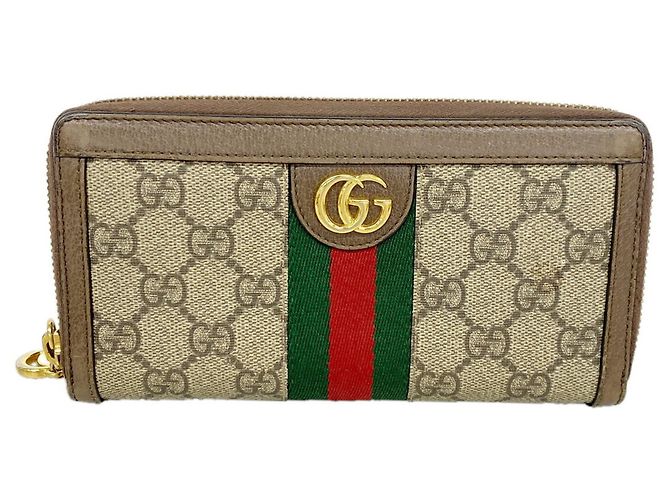 Gucci Ophidia Long Wallet Brown