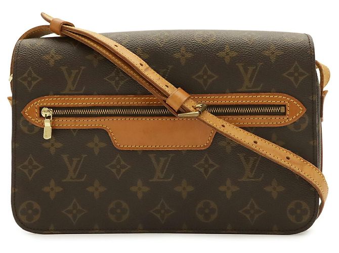 Bolsa de Ombro Louis Vuitton Monogram Saint Germain 28 Marrom Monograma