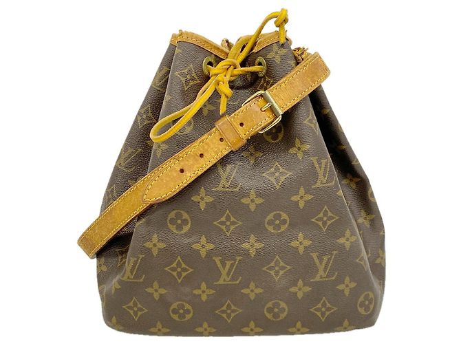 Noe Borsa a tracolla Louis Vuitton Monogram Petit Noé Marrone