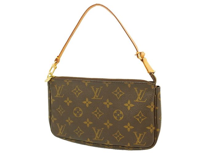 Louis Vuitton Monogram Pochette Accessoires M51980 Marrone