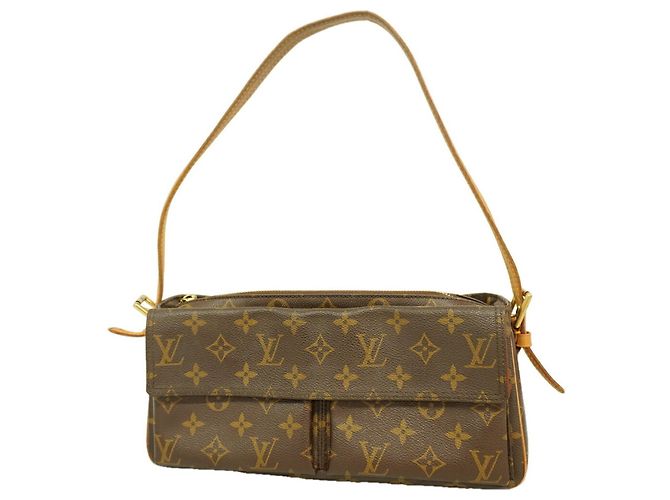 Sac à épaule Louis Vuitton Monogram Vivacite MM Marron