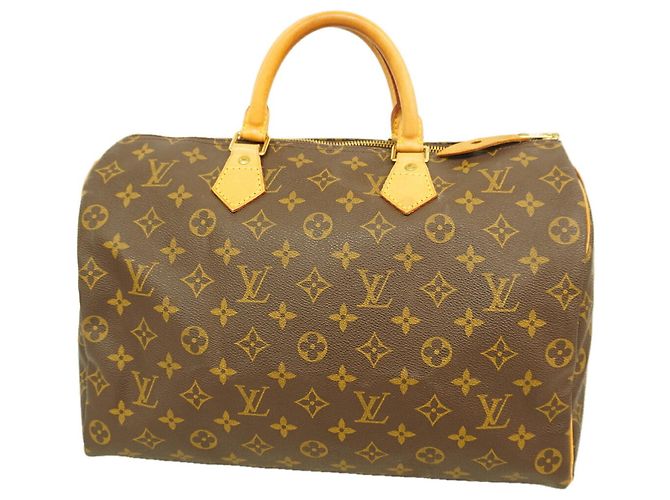 Borsa Louis Vuitton Monogram Speedy 35 Marrone