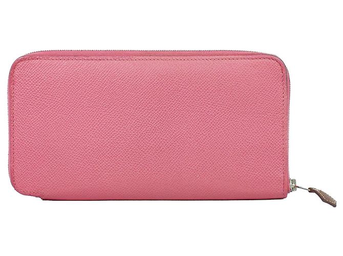 Hermès Hermes Azap Zip Around Silk'in Leather Pink
