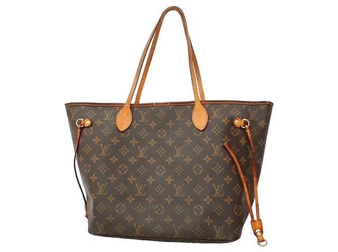 Borsa Tote Louis Vuitton Monogram Neverfull MM Marrone