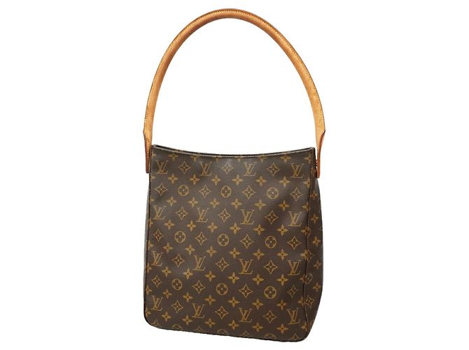 Borsa a tracolla Louis Vuitton Monogram Looping GM Marrone
