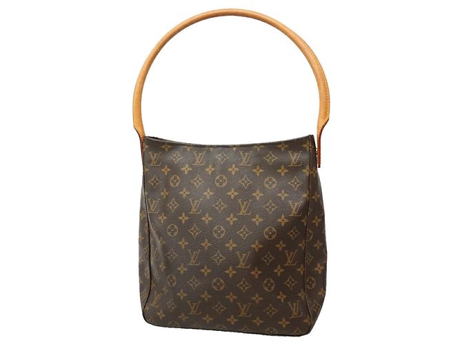 Borsa a tracolla Louis Vuitton Monogram Looping GM Marrone