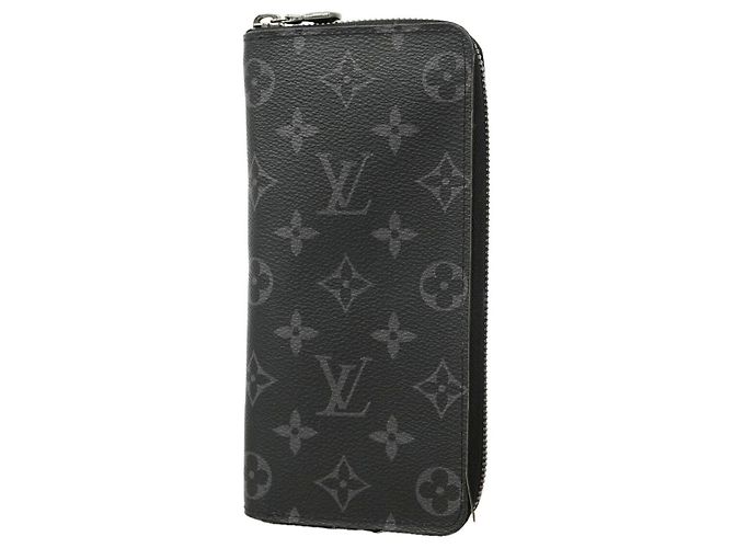Louis Vuitton Monogram Eclipse Zippy Wallet Black